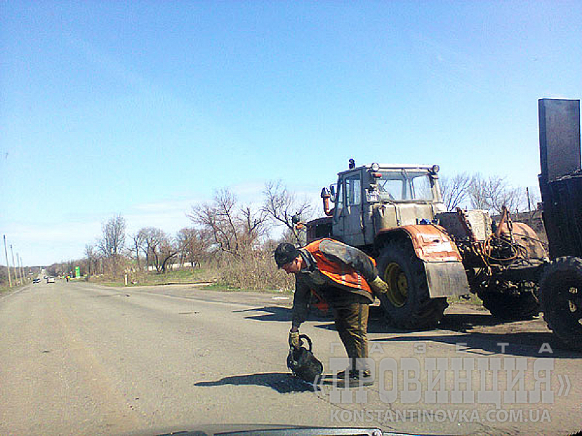 Ремонт Артемовской трассы по технологиям СССР