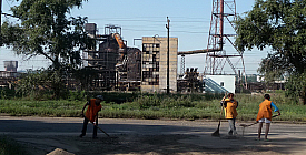 Уборка в родном городе